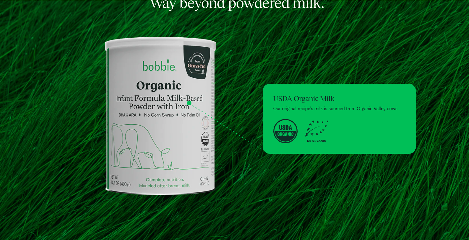 Bobbie: Organic Formula for Little Ones